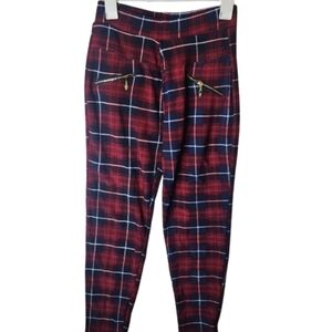 🎁 Plait Jogger Waist Ankle Red And Blue Buttery Smooth Modish Terry Inside L/XL